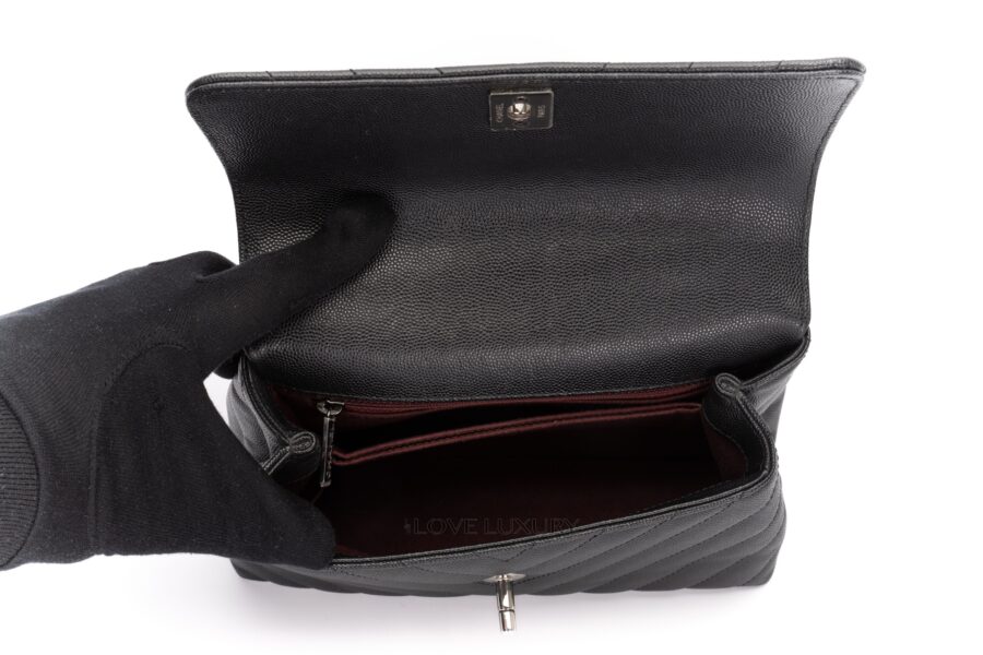 Chanel-Small-Coco-Handle-Black-Caviar-Dark-Silver-Hardware-9