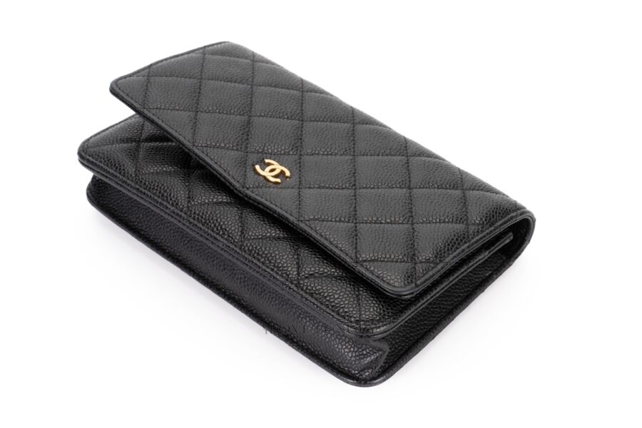 Chanel-Wallet-on-Chain-Black-Caviar-Gold-Hardware-12